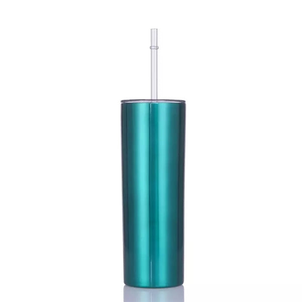 20Oz Stainless Steel Skinny Tumbler With Lid And Straw
