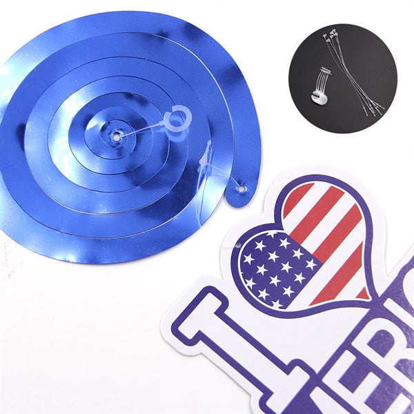 July 4Th Hanging Swirl Decorations