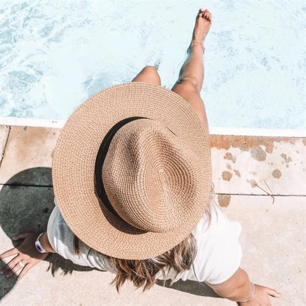 Summer Beach Sun Straw Hat Upf50+
