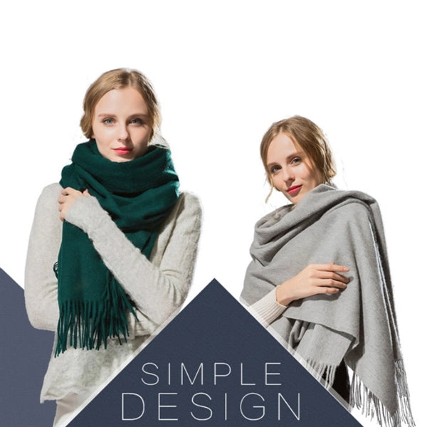 Wool Pashmina Shawl Wrap Scarf