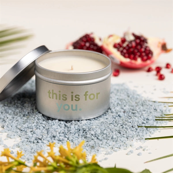 Tin with Candle and Lid - Direct Print