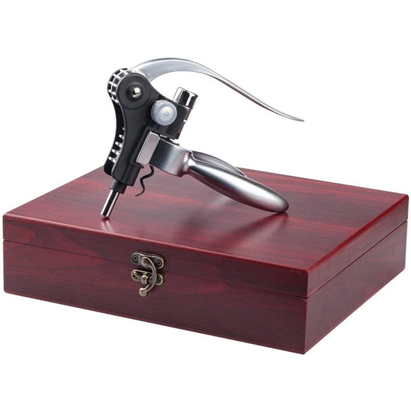 9 Pieces Wine Accessory Set With Wooden Case