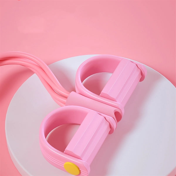 Fitness Gum 4 Tube Resistance Bands Latex Pedal