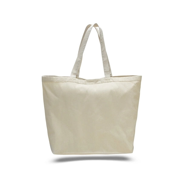 Large Heavy Canvas Tote Bags w/ Hook & Loop Closure 23x17x6