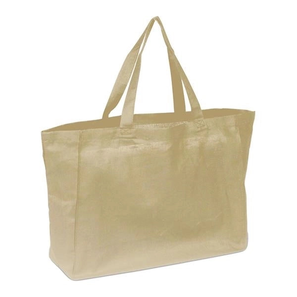 Cotton Tote Bag with Matching Handles (13 x 13 x 5)