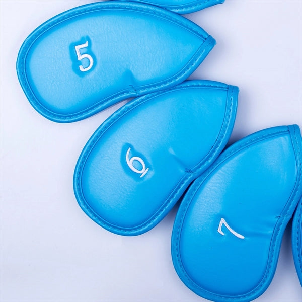 Thick Leather Golf Iron Head Covers