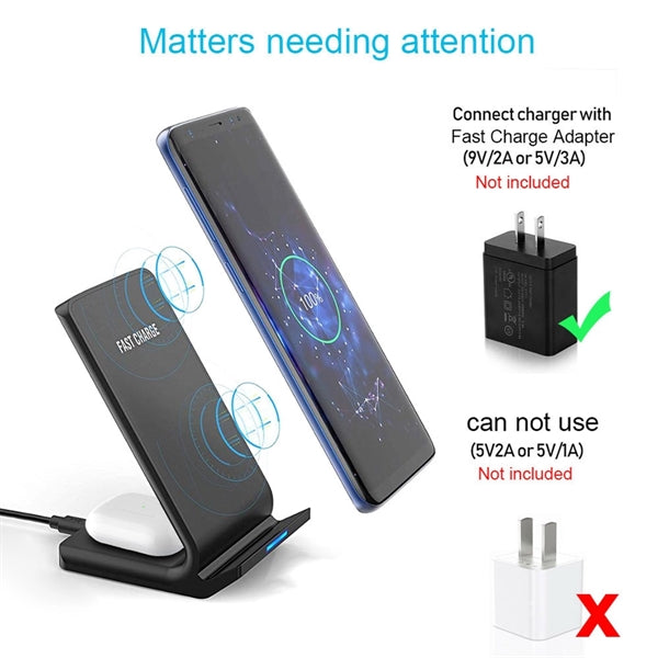 2 In 1 Wireless Charger Stand