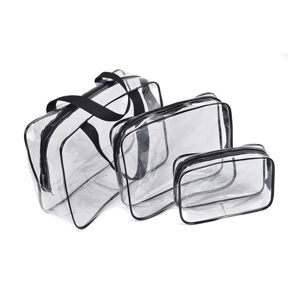 3 Pcs PVC Cosmetic Bag