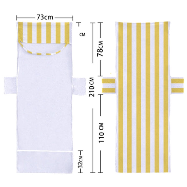 Stripe Beach Chair Cover