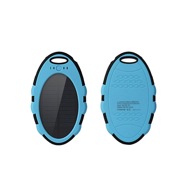 5000mA Oval Solar Energy Power Bank