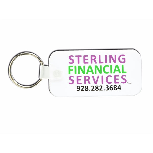 1.5 inch 2-D PVC KEY TAGS