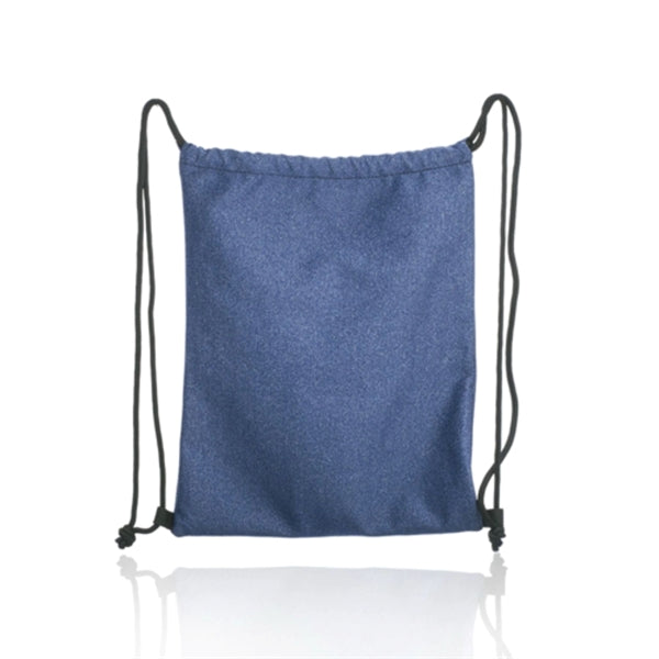 Jersey Drawstring Bag Front Pocket Sports Backpack 17"x13.5"