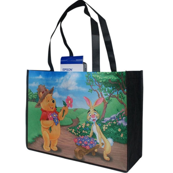 Recyclable Large Non Woven With Gusset Tote Bag (15"x16"x3")