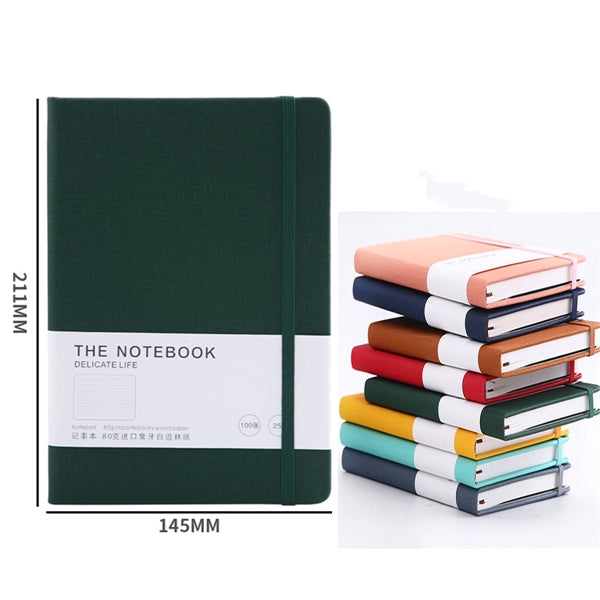 A5 Business Edging Elastic Band Notepad