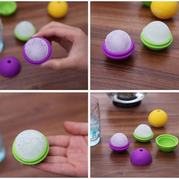 Silicone Ice Mould Maker 4Cm Football Design Cube