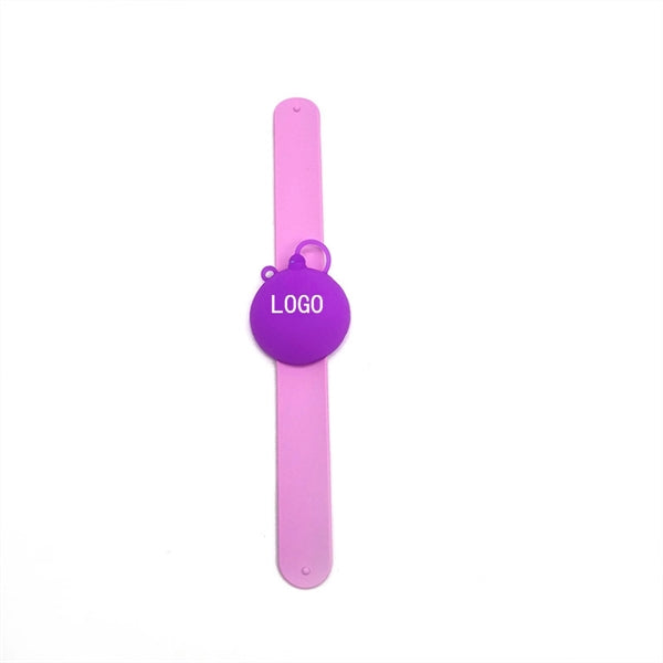 Heart Sanitizer Slap Bracelet