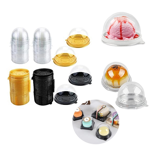 Pet Clear Cover Cupcake Box Individual Container