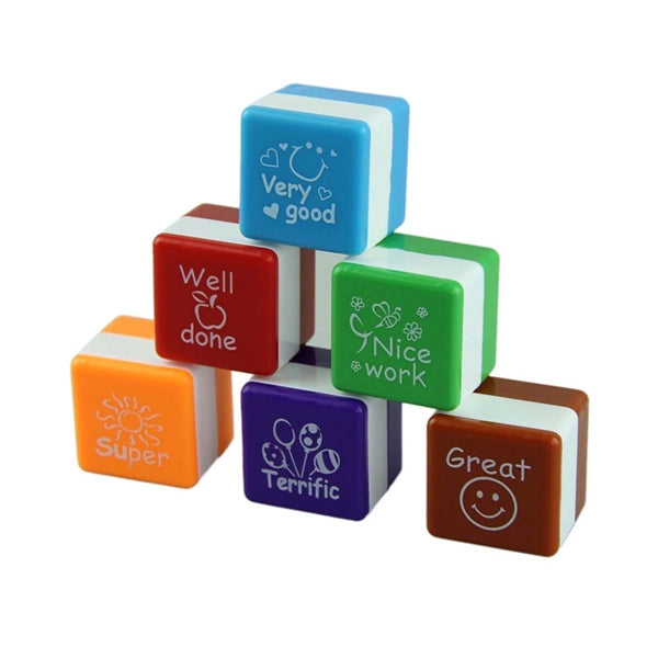 6Pcs Teacher Self-Inking Stamps