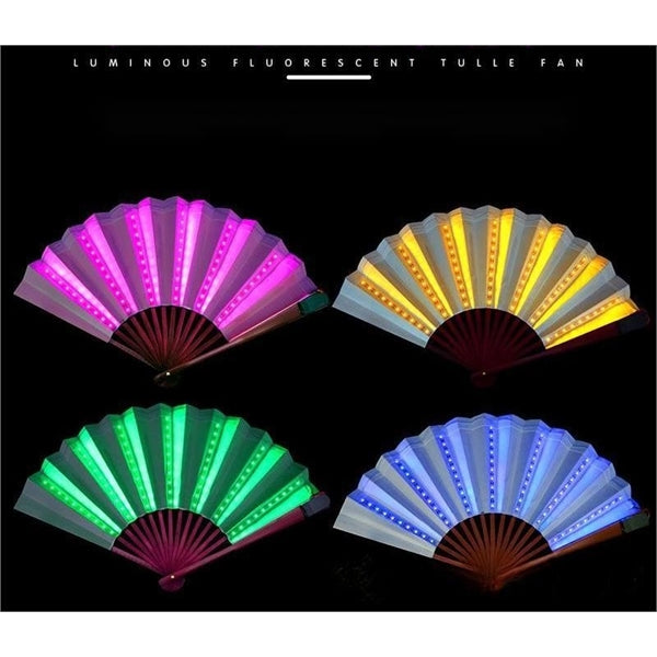 Folding Fan with LED Light
