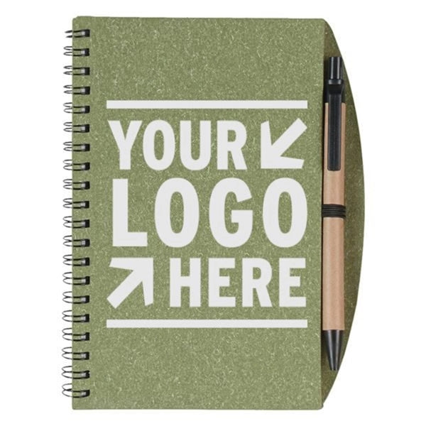 5" x 7" Eco-Inspired Spiral Notebook & Pen