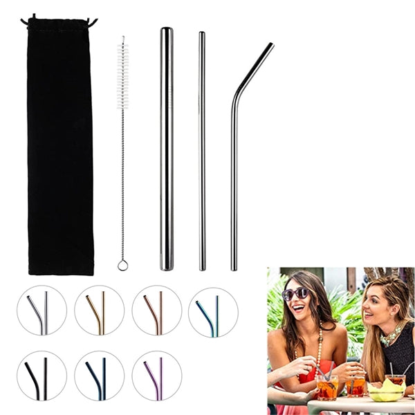 4 in 1 Stainless Steel Straw Sets