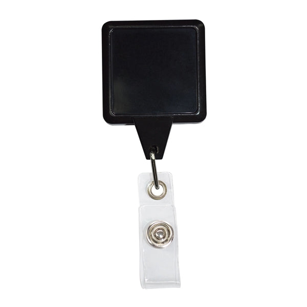 Big Log Square Retractable Badge Reel w/ Belt Clip