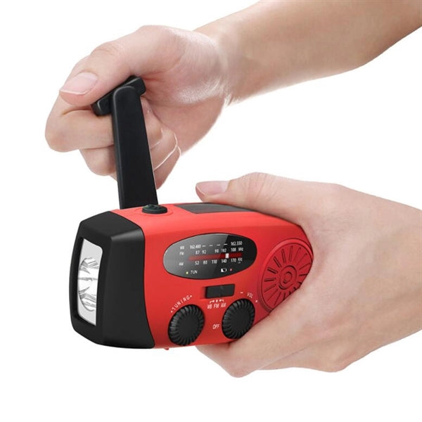 Hand Crank Radio With LED Flashlight