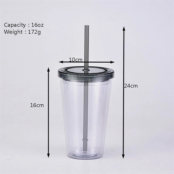 Party Double-Walled Transparent Drinking Cup