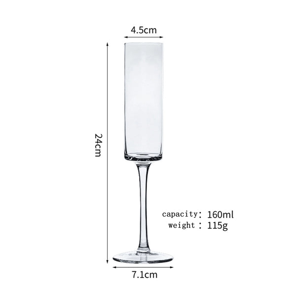 Champagne Flute Crystal Glass Custom Logo
