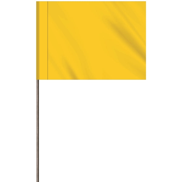 1-Color 2.5" Custom Marking Flag with Wire Staff