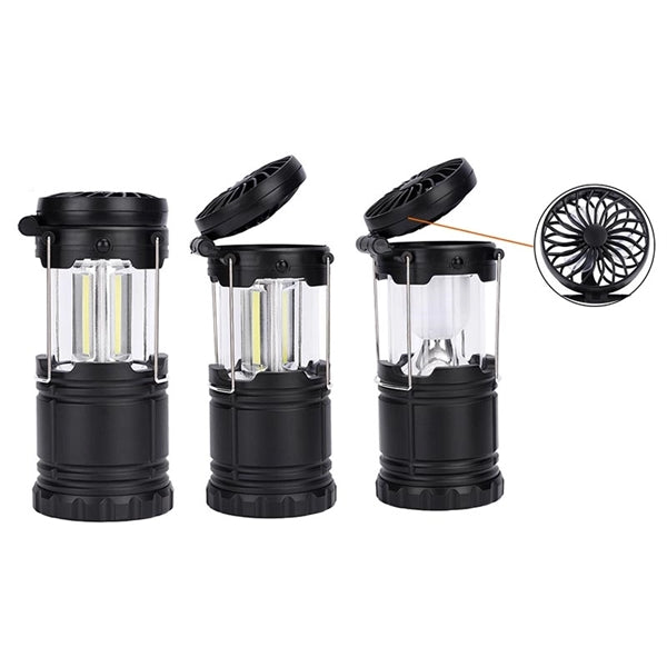 Foldable LED Camping Lights with Fans