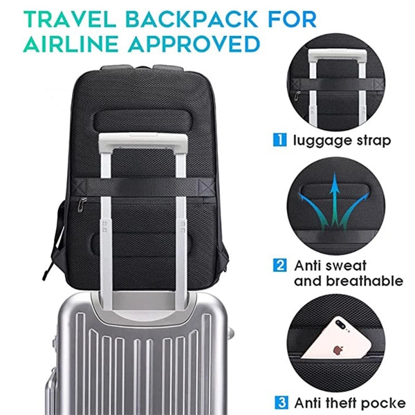 15.6 Inch Laptop Backpack With Usb Charging Port