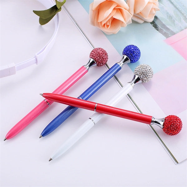 Diamond Ball Retractable Ballpoint Pen