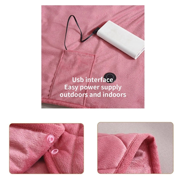 Usb Warm Electric Heated Wrap Blanket