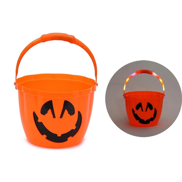Pumpkin Light Handle Halloween Bucket