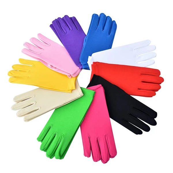 Short Satin Gloves