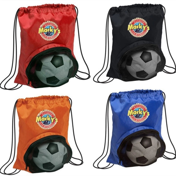 Soccer Drawstring Backpack