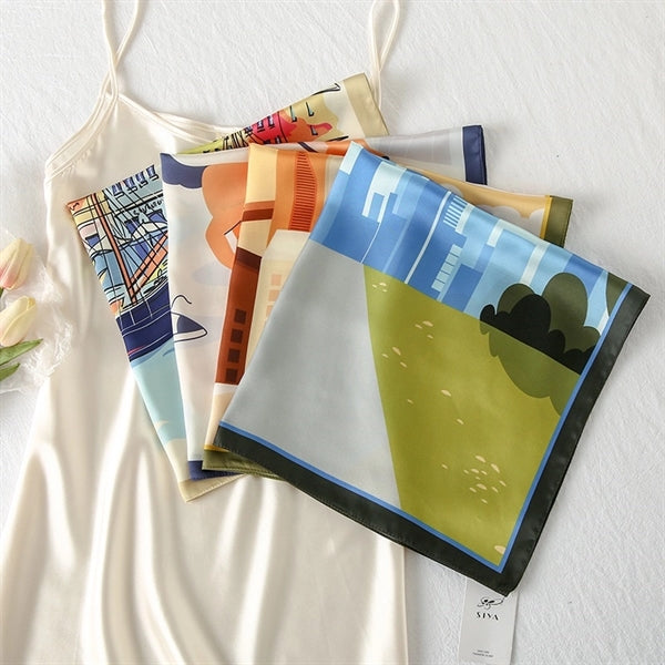 Silk Square Scarfs