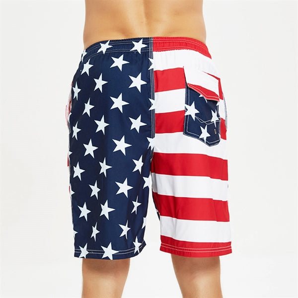 Swimming Trunk Shorts Independence Day Flag Clothing