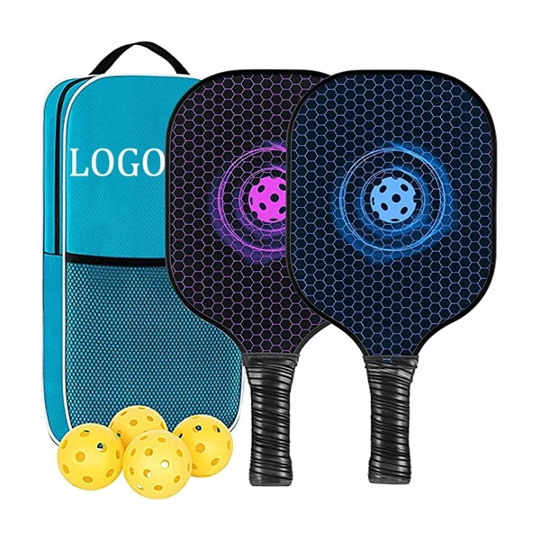 Pickleball Paddles Equipment Including 2 Rackets 4 Balls