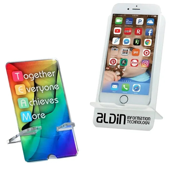 Customized Acrylic Clear Phone Stands MOQ 50