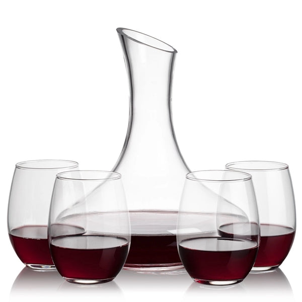 Kanata Carafe & Stanford Stemless Wine