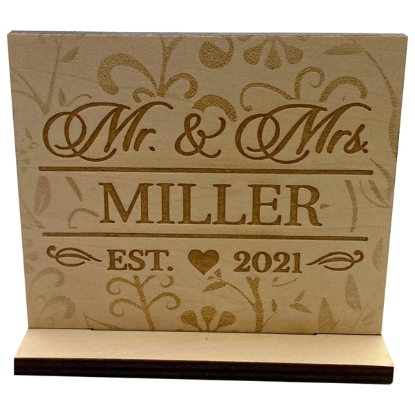 Standing Wood Sign