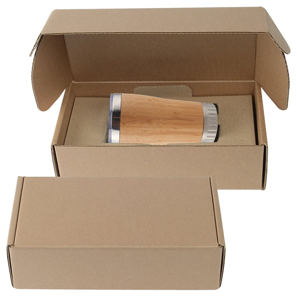 17 oz Stainless Steel Bamboo Insulated Tumbler Gift Set