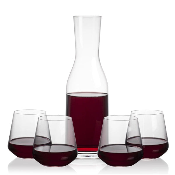 Caldmore Carafe & Cannes Stemless Wine