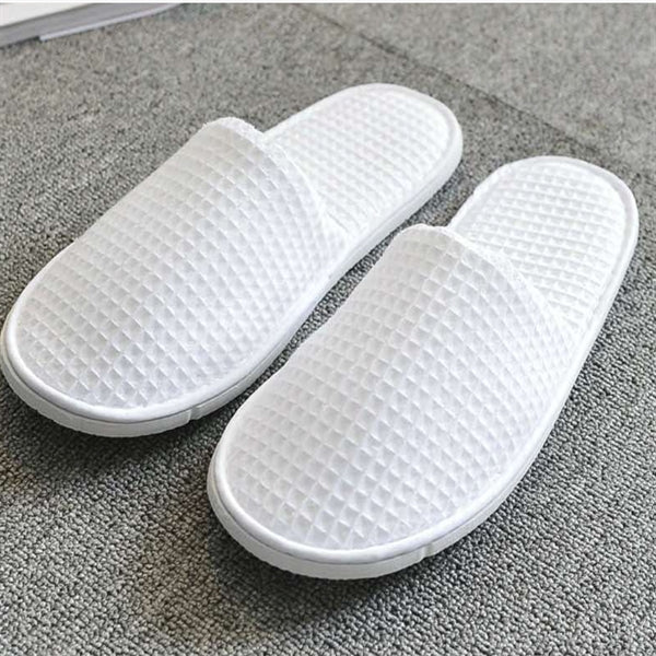 Waffle Disposable Hotel Spa Slippers