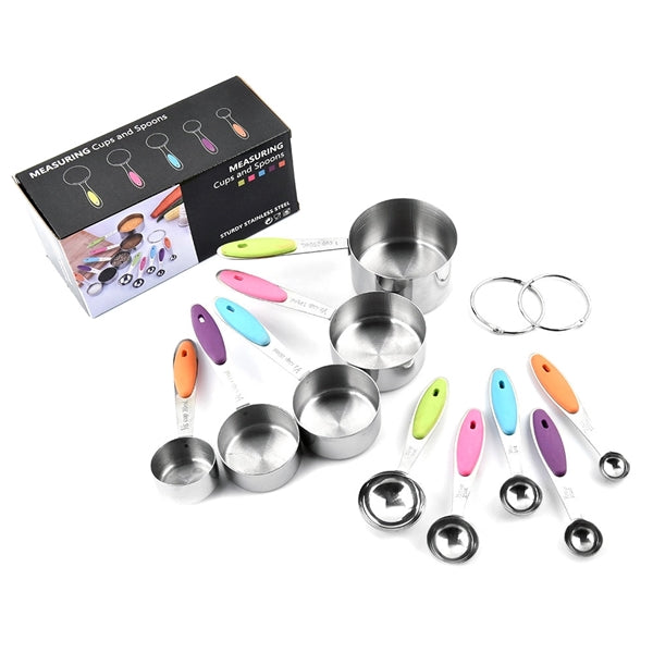 Measuring Cups And Spoons Set Stainless Steel