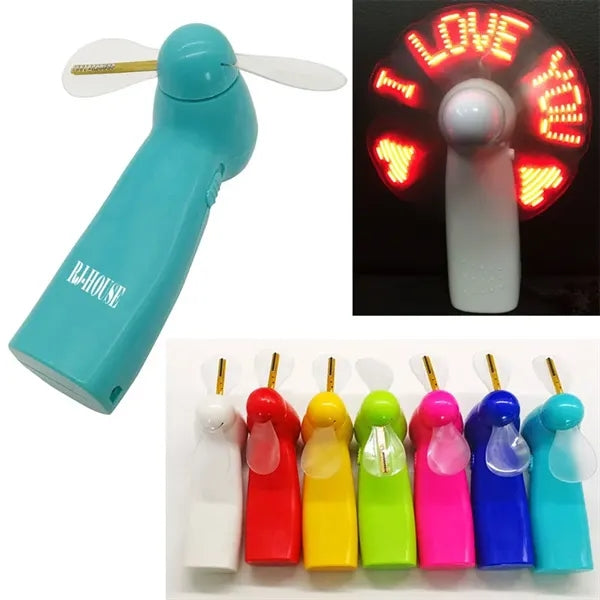 LED Pre Programmed Message Fan