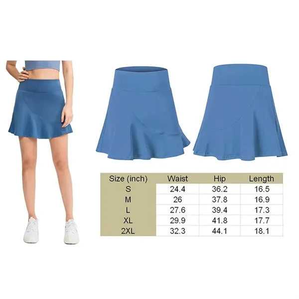 Womens Workout Shorts Sports Skirts Skort