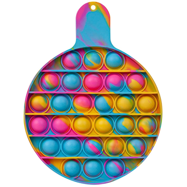 Round Fiddle Popper Silicone Sensory Toy
